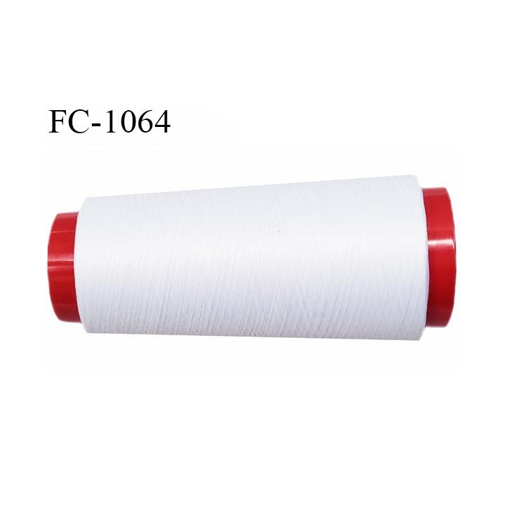Cone 5000 m fil mousse polyamide fil fin superbe qualité n° 180 couleur blanc longueur de 5000 mètres bobiné en France