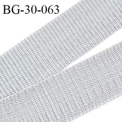 Sangle 30 mm polyamide très solide couleur gris brillant largeur 30 mm épaisseur 1.2 mm prix au mètre