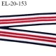 Elastique 20 mm superbe couleur bleu blanc rouge souple agrable au touché élasticité + 100 % largeur 20 mm prix au mètre