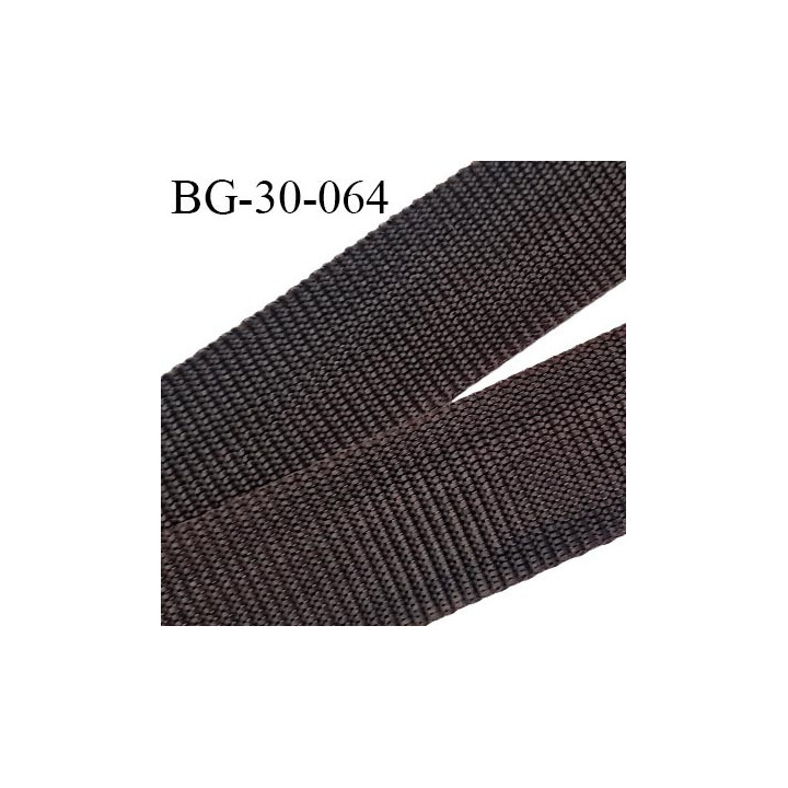 Sangle 30 mm polyamide très solide couleur taupe anthracite largeur 30 mm épaisseur 1.2 mm prix au mètre