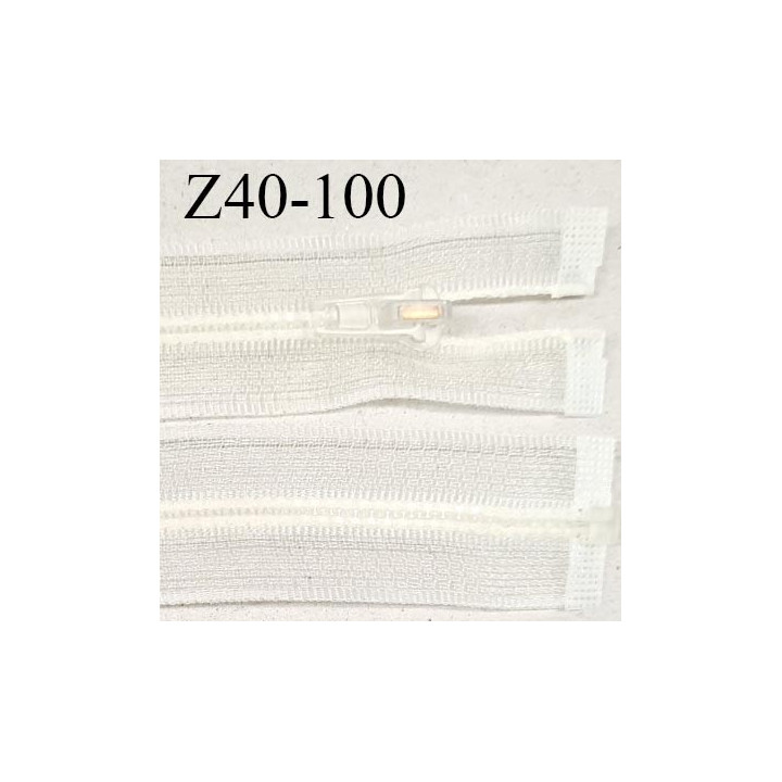Fermeture zip 40 cm invisible transparente en nylon séparable avec glissière nylon transparente prix à l'unité