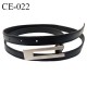 Ceinture 95 cm imitation cuir couleur noir avec boucle longueur 95 cm largeur 1.5 cm épaisseur 2.5 mm prix à l'unité