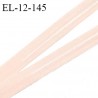 Elastique 12 mm anti-glisse haut de gamme couleur beige doré largeur 12 mm largeur de la bande anti glisse 5 mm prix au mètre