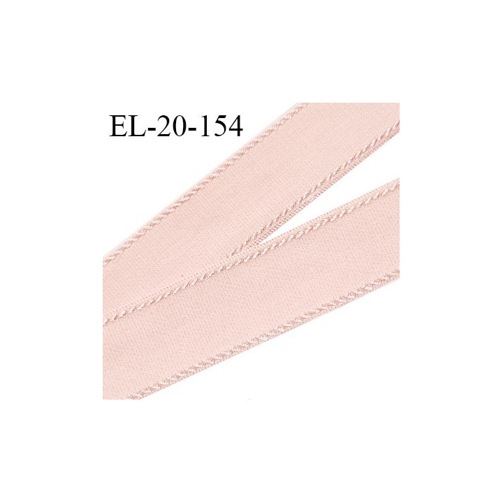 Elastique 21 mm bretelle et lingerie couleur rose ballerine très doux au toucher fabriqué pour une grande marque prix au mètre