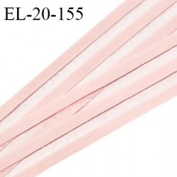 Elastique 21 mm lingerie entre deux couleur rose ballerine très doux au toucher fabriqué pour une grande marque prix au mètre