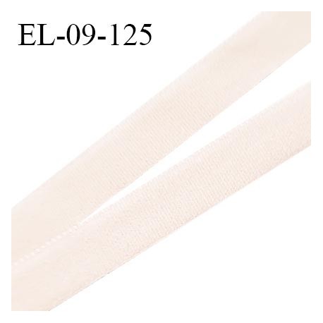 Elastique picot 9 mm lingerie couleur beige rosé clair élastique fin largeur 9 mm haut de gamme prix au mètre