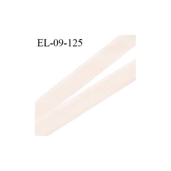 Elastique picot 9 mm lingerie couleur beige rosé clair élastique fin largeur 9 mm haut de gamme prix au mètre