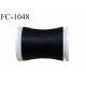 Bobine 250 mètres de fil mousse n°80 polyamide fil super qualité couleur noir longueur 250 m bobiné en France
