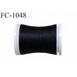 Bobine 250 mètres de fil mousse n°80 polyamide fil super qualité couleur noir longueur 250 m  bobiné en France