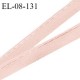 Elastique 8 mm lingerie haut de gamme couleur rose ballerine avec liseré brillant doux au toucher largeur 8 mm prix au mètre