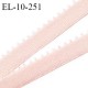 Elastique picot 10 mm lingerie couleur rose ballerine largeur 10 mm haut de gamme pour une grande marque prix au mètre