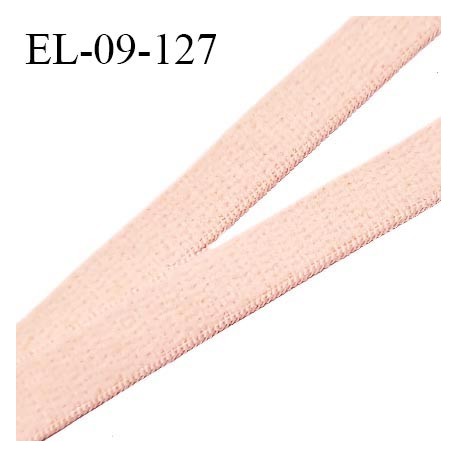 Elastique picot 9 mm lingerie couleur rose ballerine largeur 9 mm haut de gamme prix au mètre