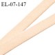 Elastique 7 mm lingerie couleur beige largeur 7 mm haut de gamme très doux au toucher prix au mètre