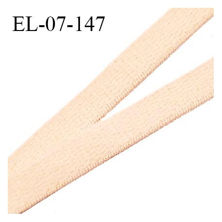 Elastique 7 mm lingerie couleur beige largeur 7 mm haut de gamme très doux au toucher prix au mètre