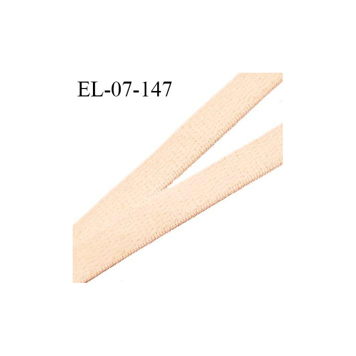 Elastique 7 mm lingerie couleur beige largeur 7 mm haut de gamme très doux au toucher prix au mètre
