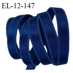 Elastique 12 mm lingerie couleur bleu marine brillant très beau largeur 12 mm prix au mètre