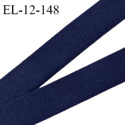Elastique 12 mm lingerie couleur bleu marine très doux au toucher largeur 12 mm prix au mètre