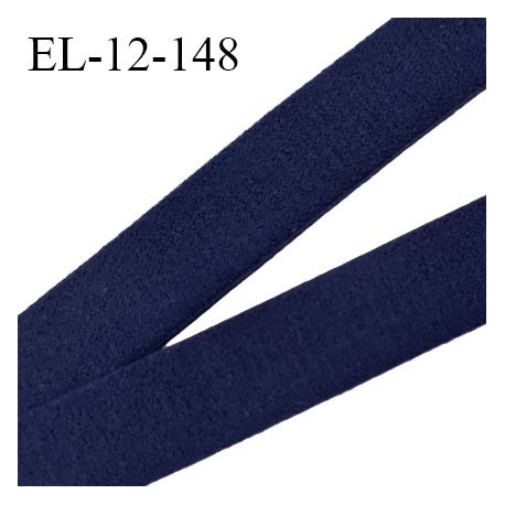 Elastique 12 mm lingerie couleur bleu marine très doux au toucher largeur 12 mm prix au mètre