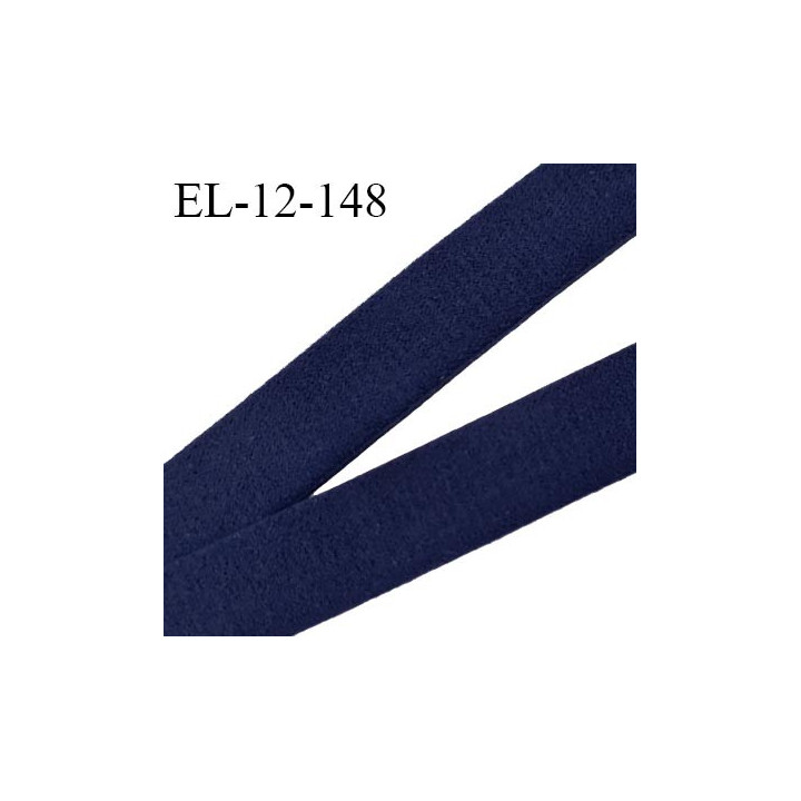Elastique 12 mm lingerie couleur bleu marine très doux au toucher largeur 12 mm prix au mètre