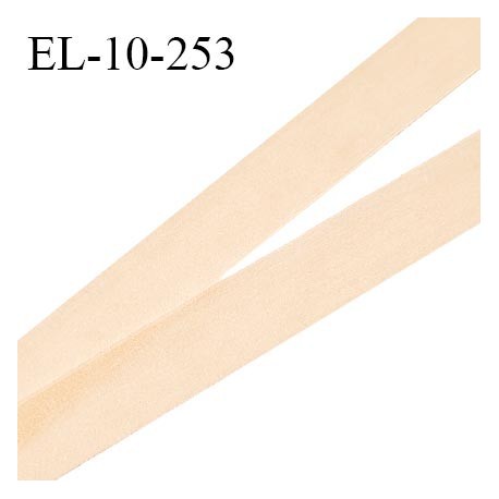 Elastique 12 mm lingerie couleur chair clair légèrement brillant élastique très fin prix au mètre