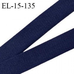 Elastique 15 mm lingerie couleur bleu marine très doux au toucher largeur 15 mm prix au mètre