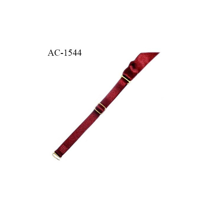 Jarretelle haut de gamme avec ruban satin couleur rouge rubis brillant élastique prix à la pièce