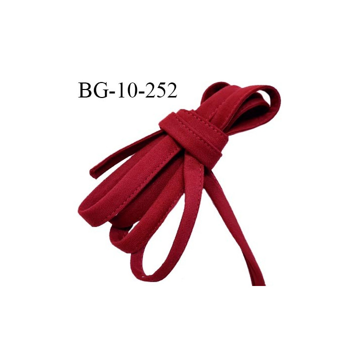 Cache armature et baleine underwire 10 mm couleur rouge carmin très doux au toucher largeur 10 mm prix au mètre