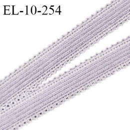 Elastique picot 10 mm lingerie couleur gris parme largeur 10 mm haut de gamme prix au mètre