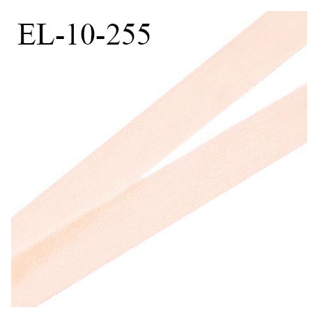 Elastique 10 mm lingerie couleur rose pâle légèrement brillant élastique très fin prix au mètre