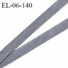 Elastique 6 mm lingerie haut de gamme fabriqué en France couleur gris élastique souple style velours prix au mètre