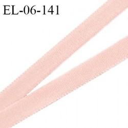 Elastique 6 mm lingerie haut de gamme couleur rose élastique souple doux au toucher style velours largeur 6 mm prix au mètre