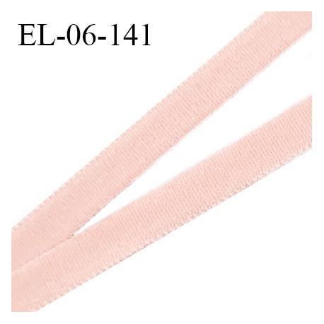 Elastique 6 mm lingerie haut de gamme couleur rose élastique souple doux au toucher style velours largeur 6 mm prix au mètre