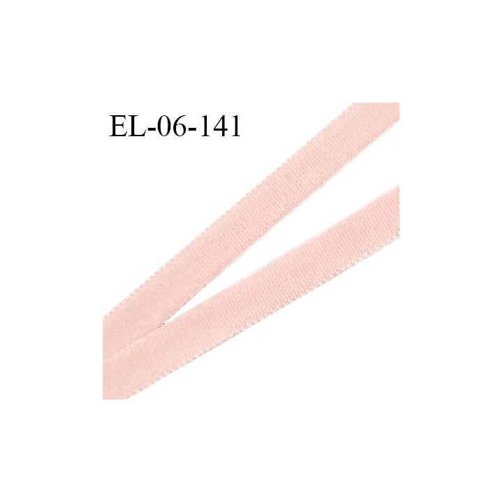 Elastique 6 mm lingerie haut de gamme couleur rose élastique souple doux au toucher style velours largeur 6 mm prix au mètre