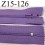 fermeture éclair longueur 15 cm couleur violet lilas non séparable largeur 2.5 cm zip nylon largeur du zip 4 mm