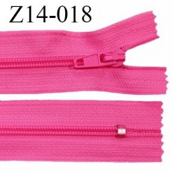 Fermeture zip 14 cm non séparable couleur fuchsia zip glissière nylon invisible prix à l'unité