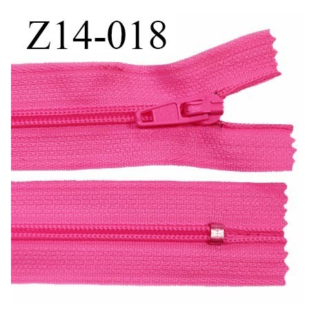 Fermeture zip 14 cm non séparable couleur fuchsia zip glissière nylon invisible prix à l'unité
