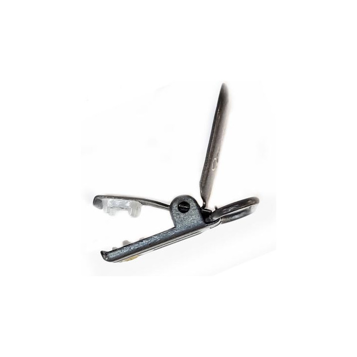 Clip bretelles libellule brocéliande attache en métal tétines rondes en silicone  (passage pour l'élastique 25 mm) prix à la pcs