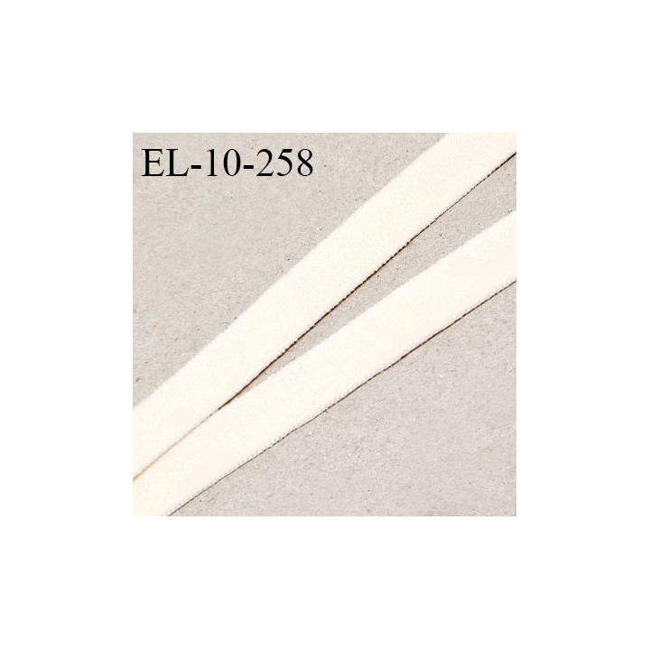 Elastique 10 mm lingerie couleur perle ivoire largeur 10 mm très doux au toucher prix au mètre