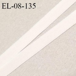 Elastique 8 mm lingerie haut de gamme couleur perle ivoire élastique fin doux au toucher style velours prix au mètre