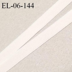Elastique 6 mm lingerie haut de gamme couleur perle ivoire élastique fin doux au toucher style velours prix au mètre