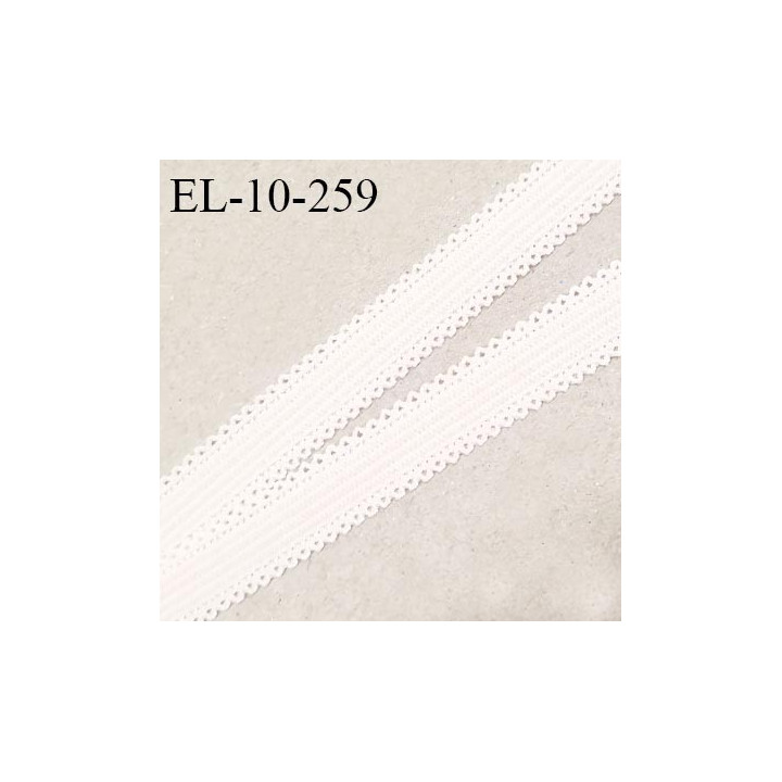Elastique 10 mm lingerie couleur chantilly allongement +160% largeur 10 mm prix au mètre