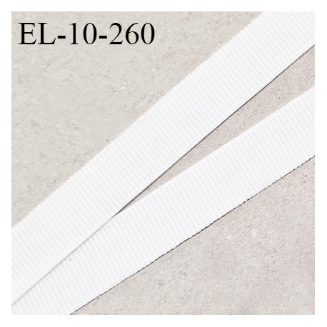 Elastique lingerie 10 mm petit grain haut de gamme couleur naturel largeur 10 mm élasticité +60% prix au mètre