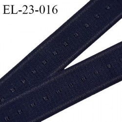 Elastique 23 mm lingerie haut de gamme couleur bleu nuit tirant vers le noir bonne élasticité prix au mètre