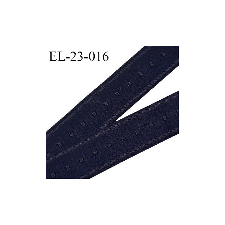 Elastique 23 mm lingerie haut de gamme couleur bleu nuit tirant vers le noir bonne élasticité prix au mètre