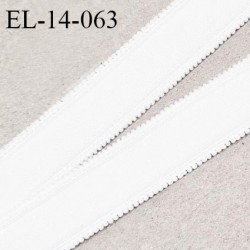Elastique 14 mm lingerie picot haut de gamme couleur naturel doux au toucher largeur 14 mm élasticité +140% prix au mètre