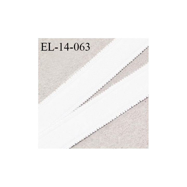 Elastique 14 mm lingerie picot haut de gamme couleur naturel doux au toucher largeur 14 mm élasticité +140% prix au mètre
