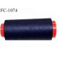 Cone 1000 m fil mousse polyamide fil fin superbe qualité n° 180 couleur bleu marine longueur de 1000 mètres bobiné en France