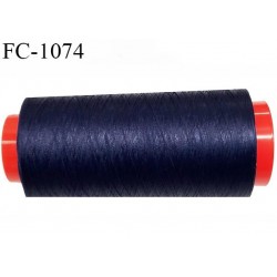 Cone 2000 m fil mousse polyamide fil fin superbe qualité n° 180 couleur bleu marine longueur de 2000 mètres bobiné en France