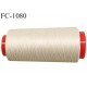 Cone 1000 m fil mousse polyamide superbe qualité n° 120 couleur chair clair longueur de 1000 mètres bobiné en France