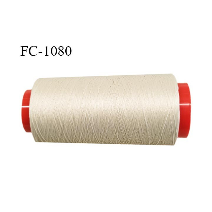 Cone 2000 m fil mousse polyamide superbe qualité n° 120 couleur chair clair  longueur de 2000 mètres bobiné en France